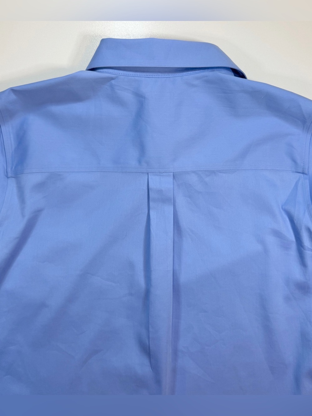Chico's NO IRON Chic Stretch Shirt Top Blue Button Up 3/4 Sleeve Sz 0 S 4 NWT - Picture 10 of 12